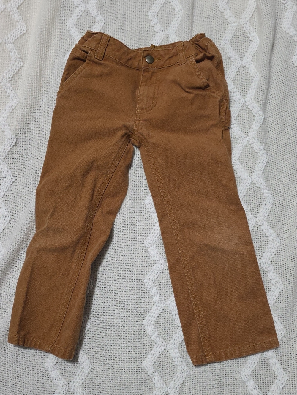 Carhartt Kids Brown Work-Style Pants